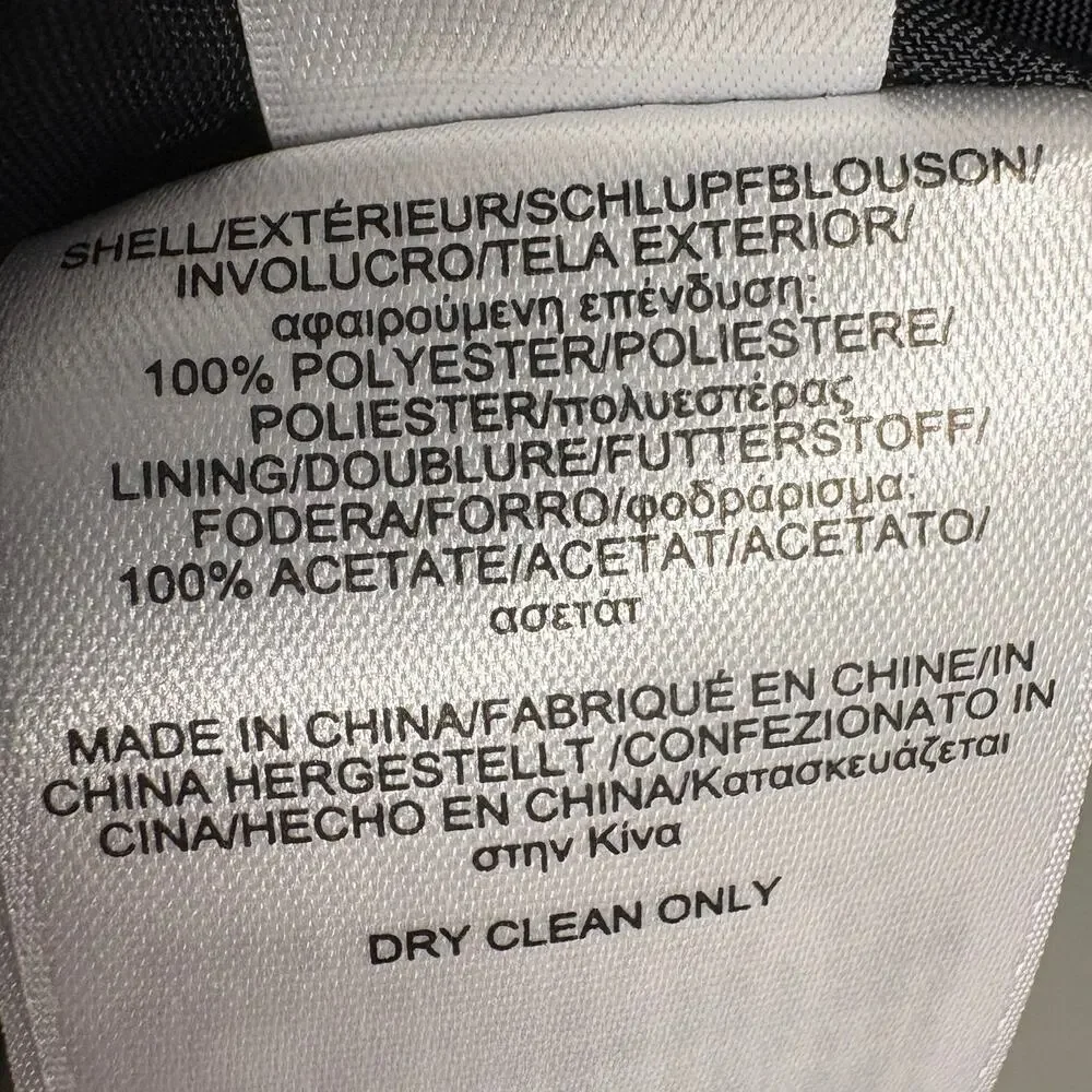 Brooks Brothers 346 Black & White Floral Sheath Dress Cap Sleeve‎ Size 6 - Picture 9 of 14